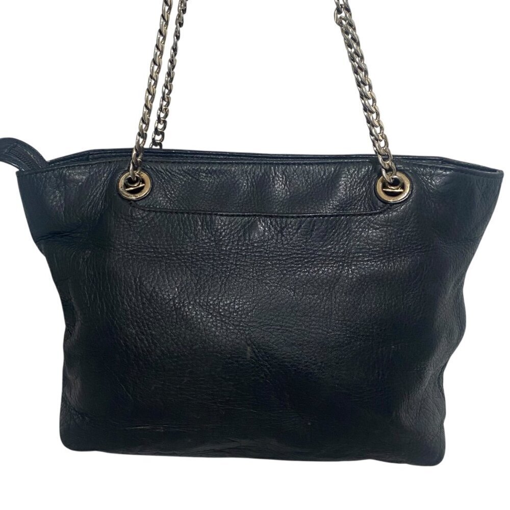 Michael Kors Jet Set Leather Shoulder Bag with Chain Handles